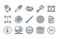 Car service and Car repair related color line icon set. Royalty Free Stock Photo